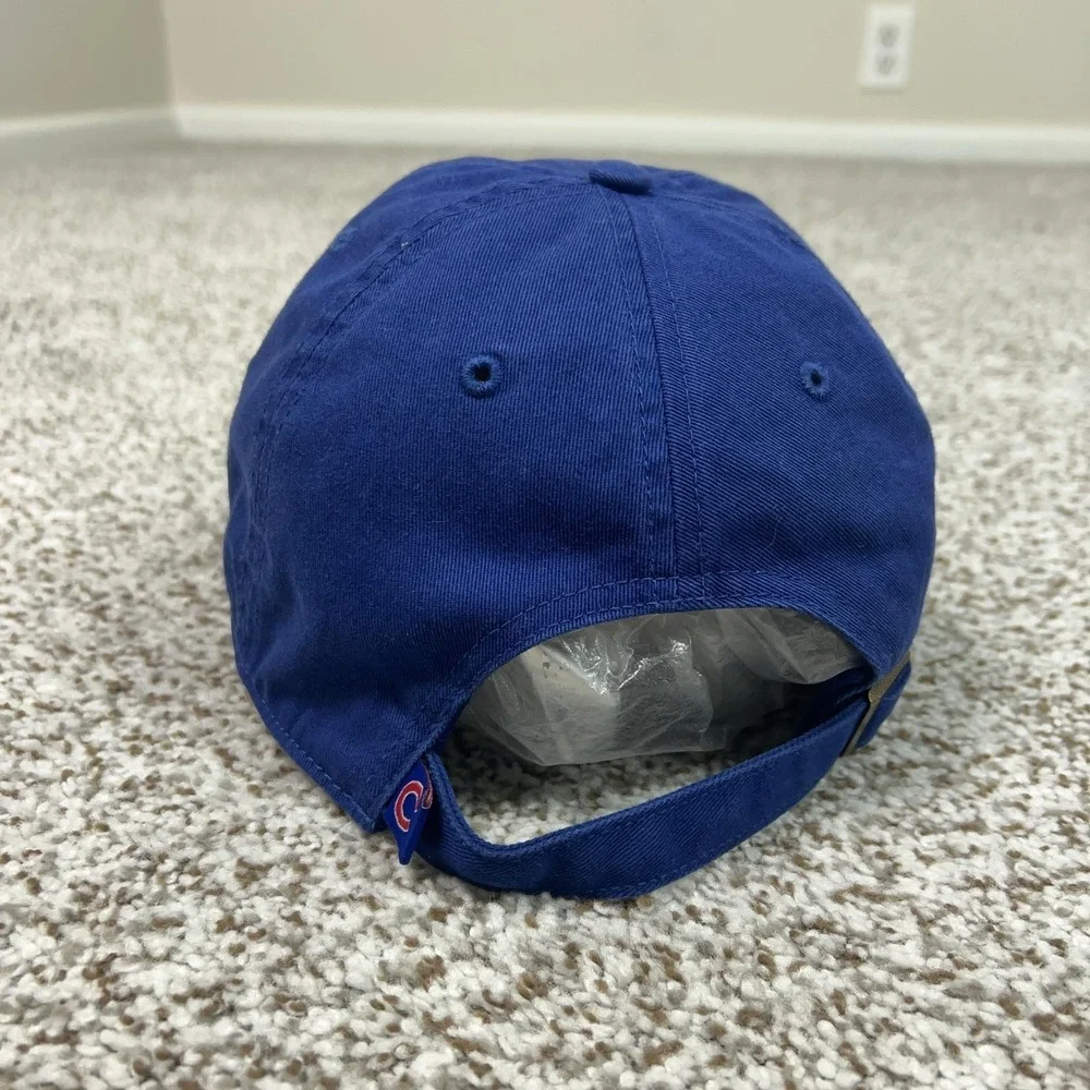 Chicago Cubs Hat Cap Strap Back Blue MLB Baseball Wrigley Field Home Mens OSFA